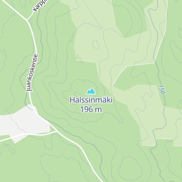 Map of Halssinmäki