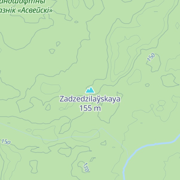 Map of Zadzedzilaўskaya