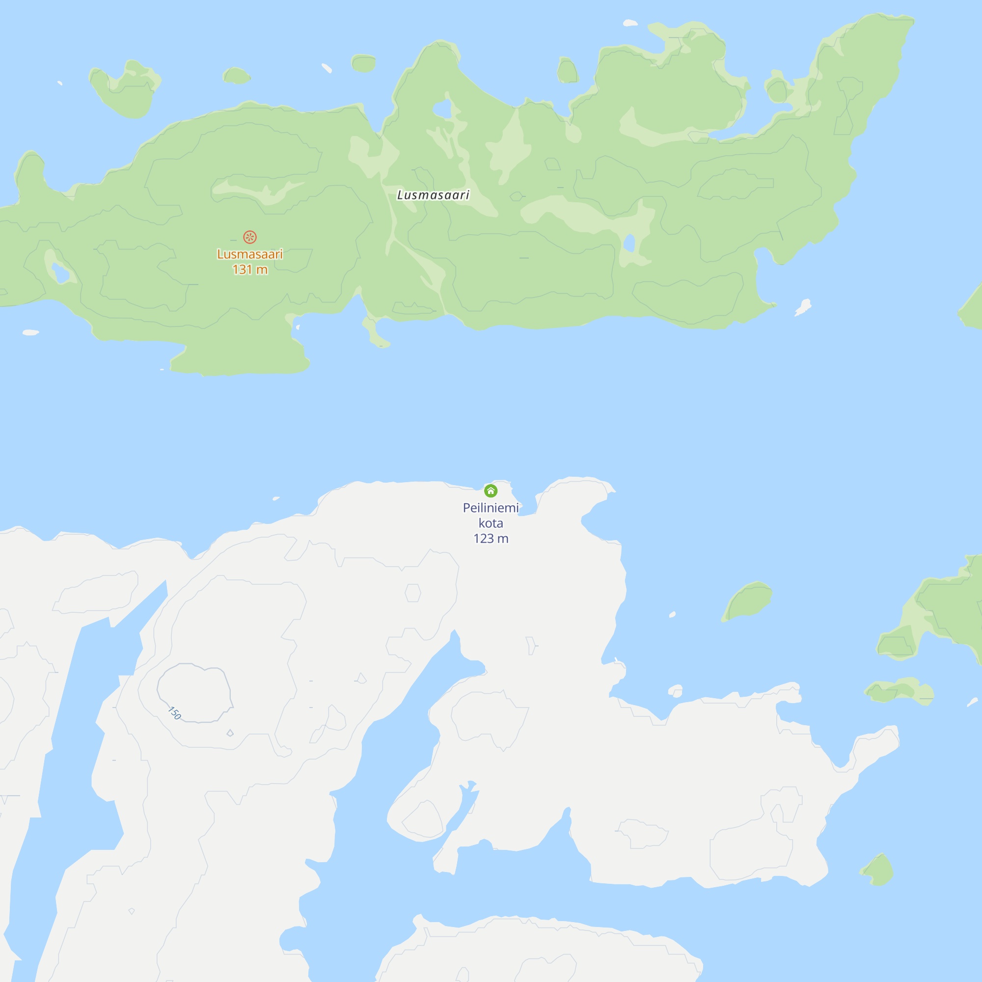 Peiliniemi kota map