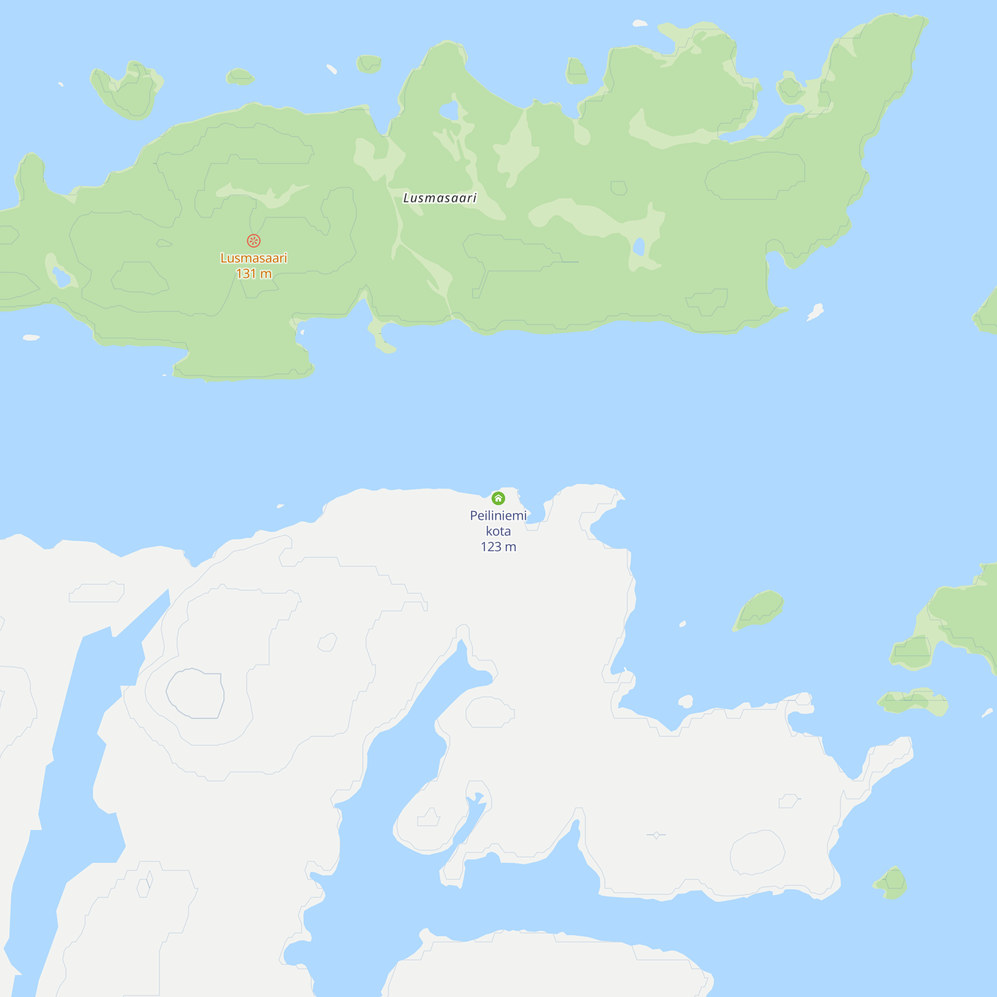 Peiliniemi kota map