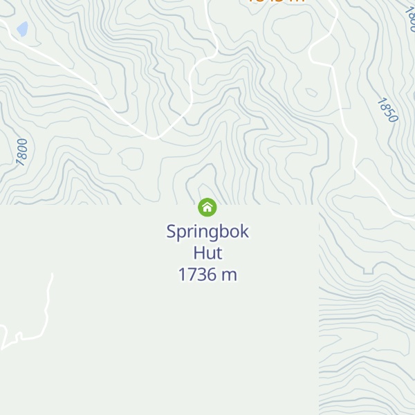 Map of Springbok Hut