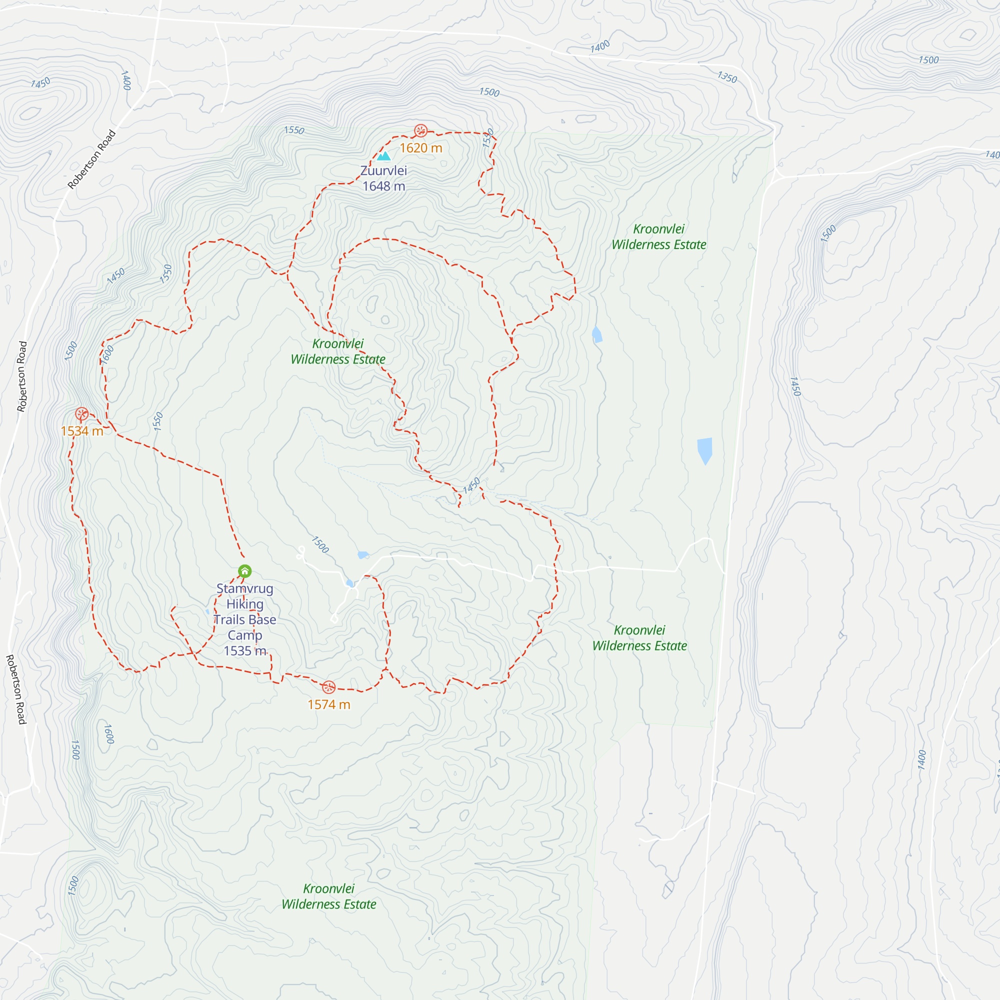 Kloof Base Camp map