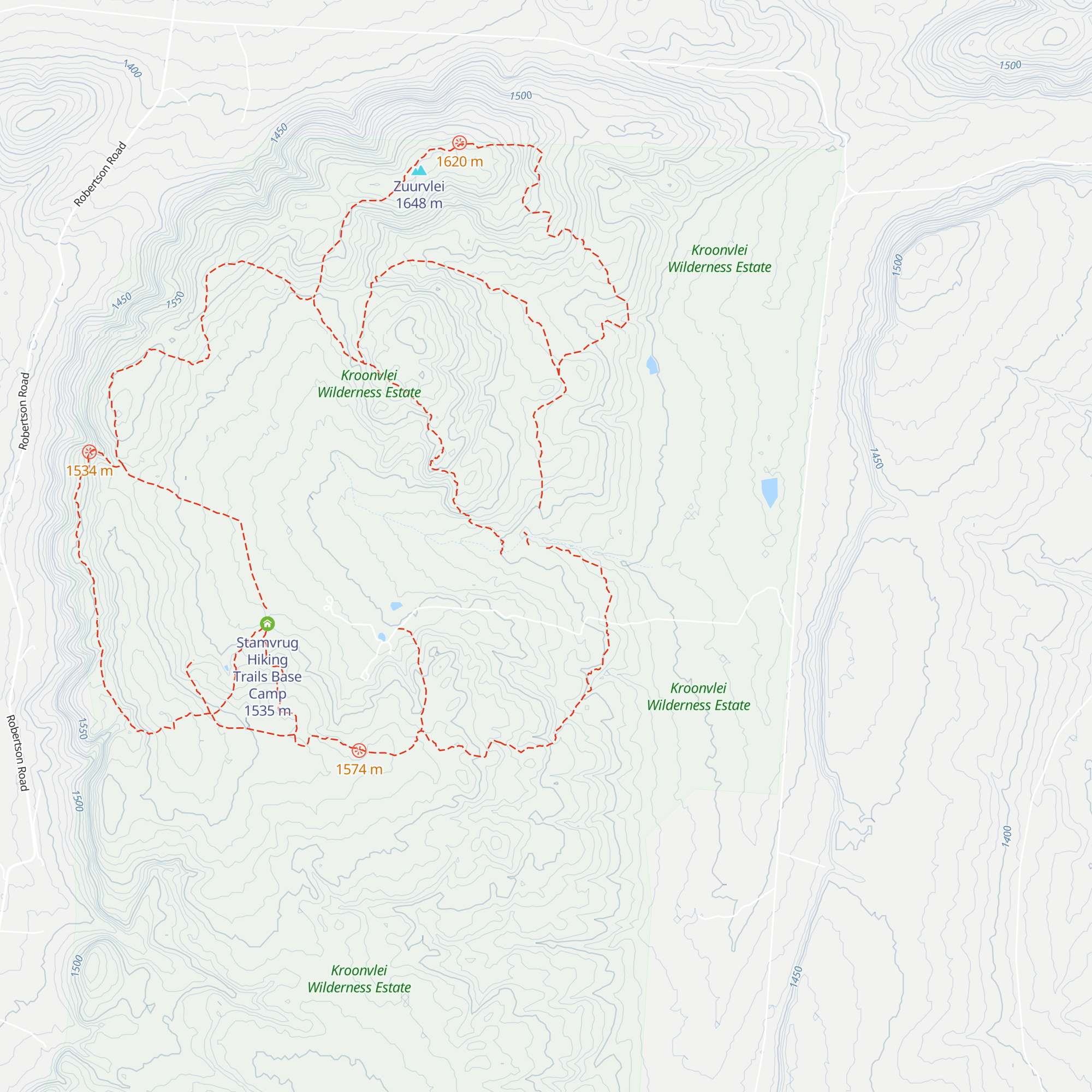 Kloof Base Camp map