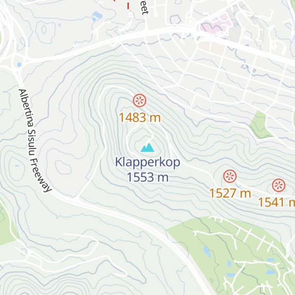 Map of Klapperkop
