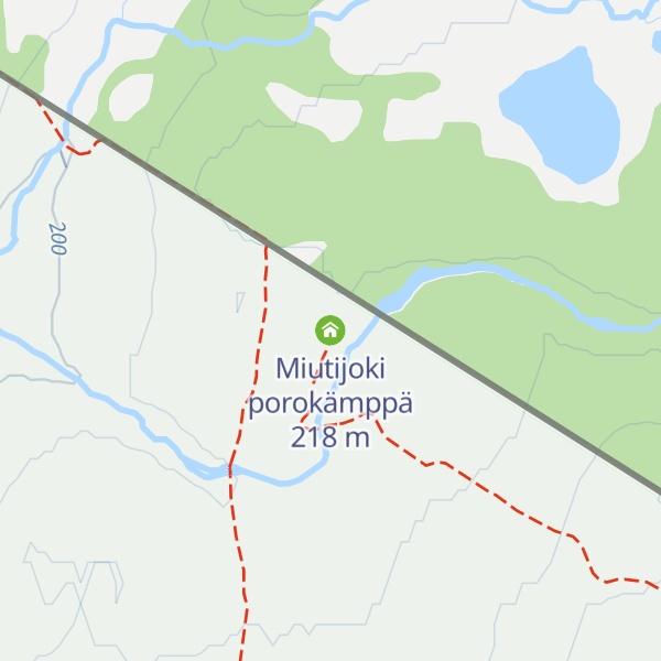 Map of Miutijoki porokämppä