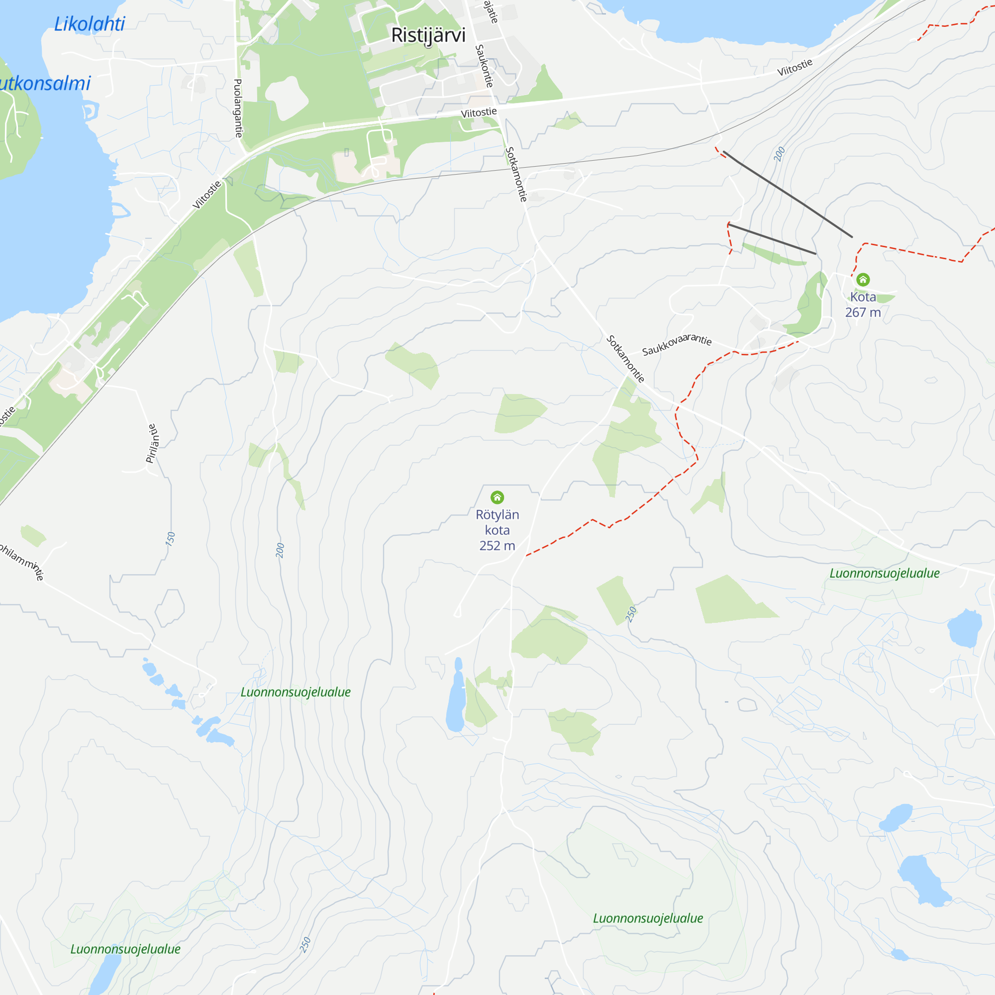 Rötylän kota map