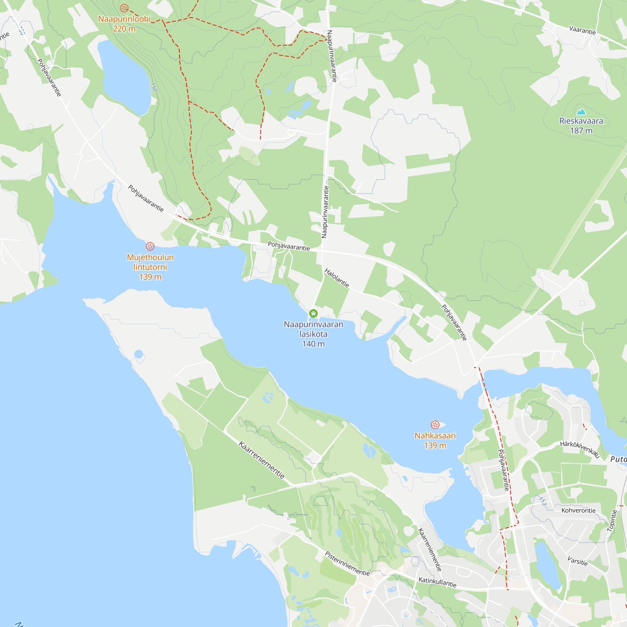 Naapurinvaaran lasikota map