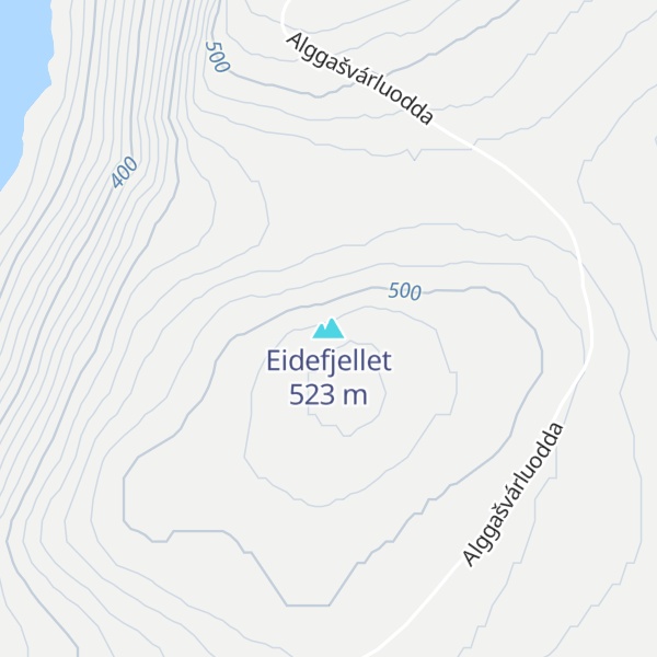 Map of Eidefjellet