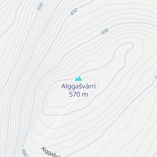Map of Alggašvárri