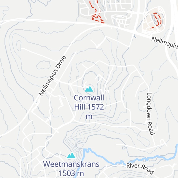 Map of Cornwall Hill