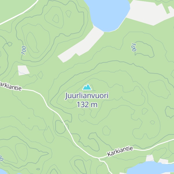 Map of Juurlianvuori