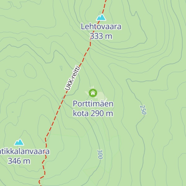 Map of Porttimäen kota