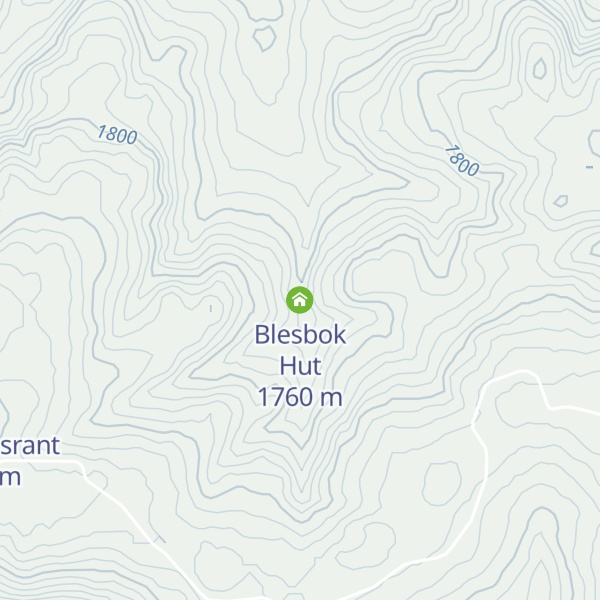 Map of Blesbok Hut