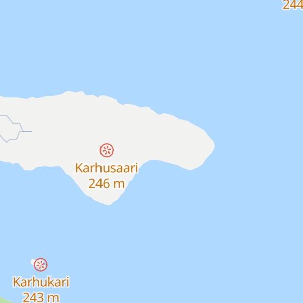 Map of Karhusaari autiotupa