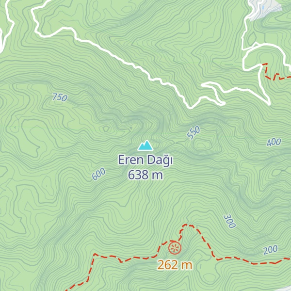 Map of Eren Dağı