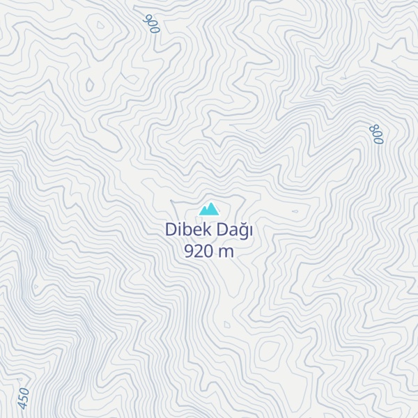 Map of Dibek Dağı