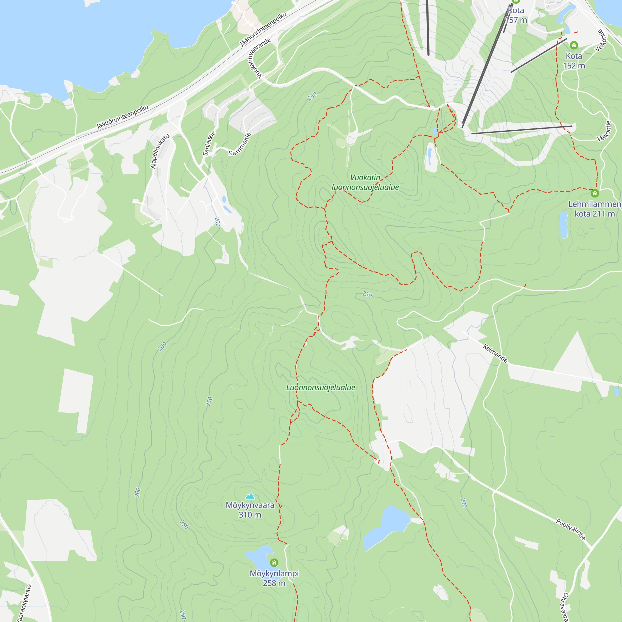 Kettumäen kota map