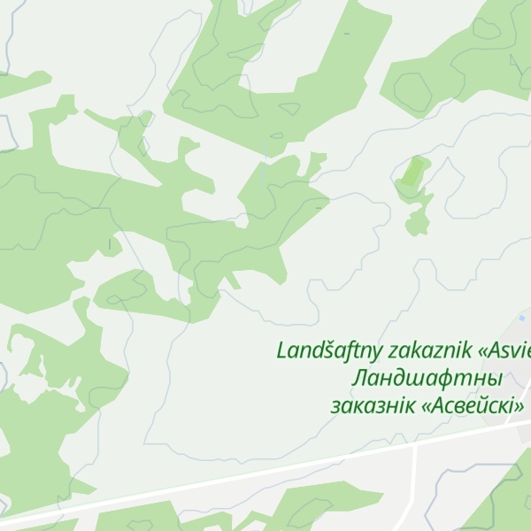 Map of Garadzilavickaya