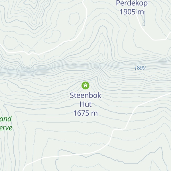 Map of Steenbok Hut