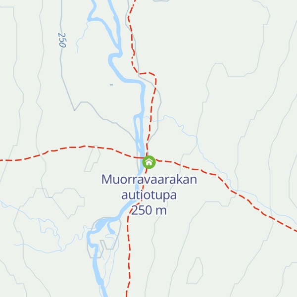 Map of Muorravaarakanruoktu varaustupa
