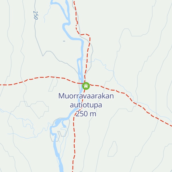 Map of Muorravaarakan autiotupa