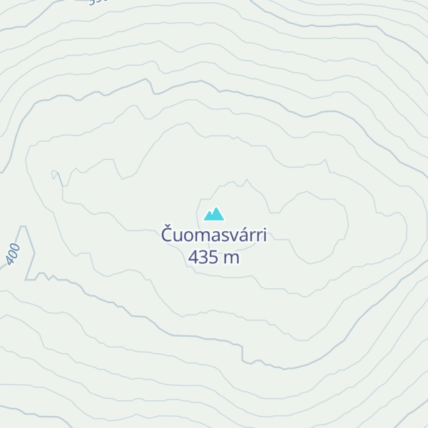 Map of Čuomasvárri