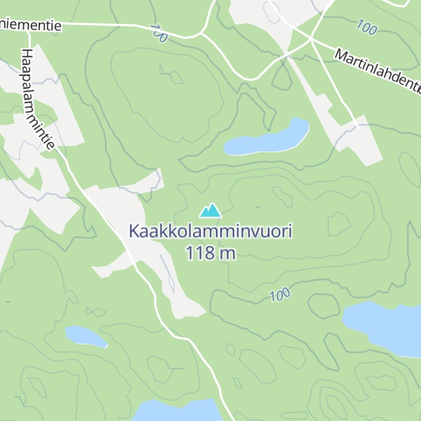 Map of Kaakkolamminvuori