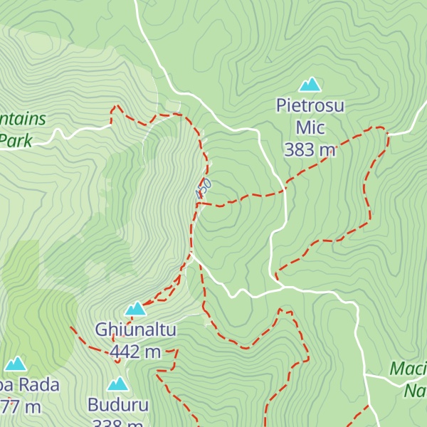 Map of Țuțuiatu