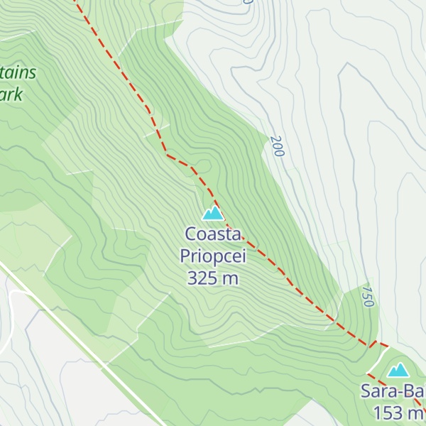 Map of Coasta Priopcei