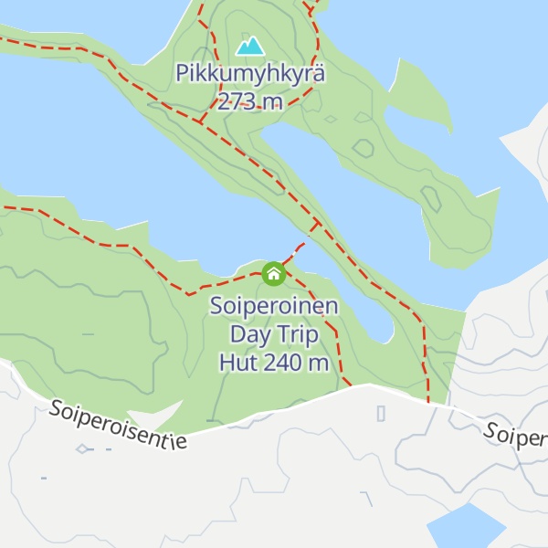Map of Soiperoinen Day Trip Hut