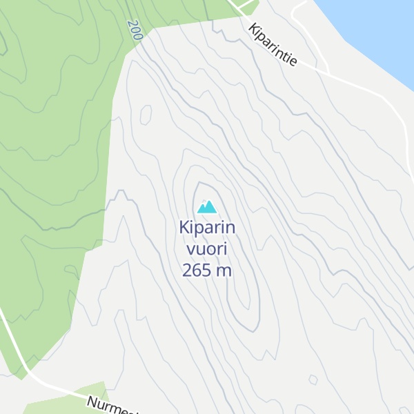 Map of Kiparin vuori