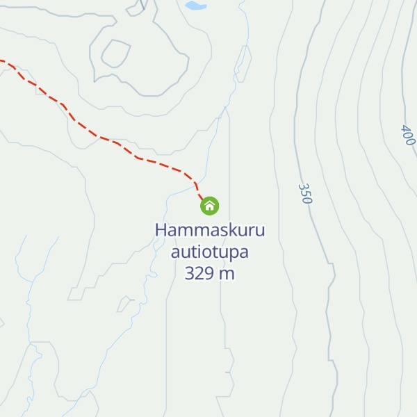 Map of Hammaskuru varaustupa