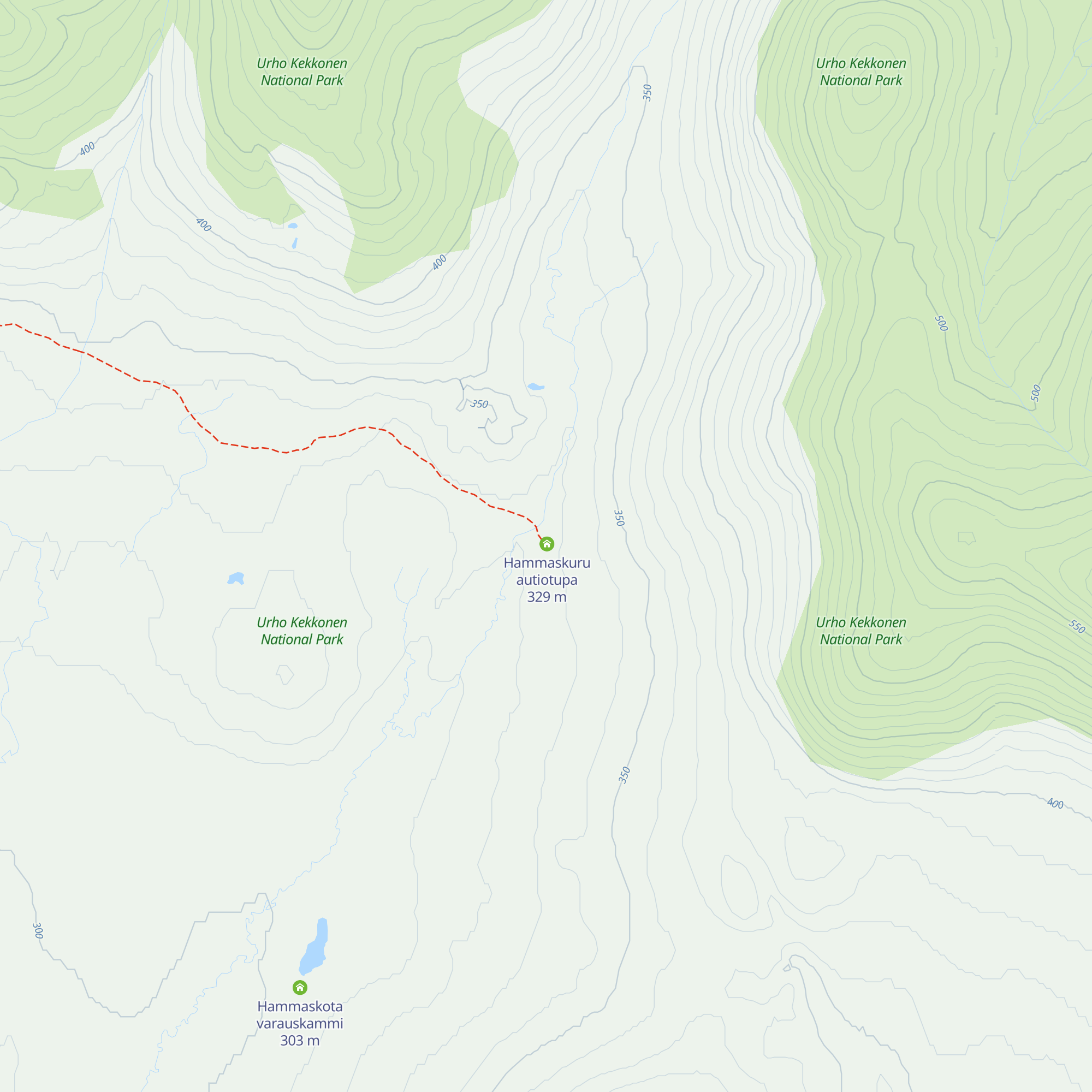 Hammaskuru varaustupa map