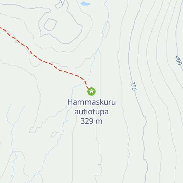 Map of Hammaskuru autiotupa