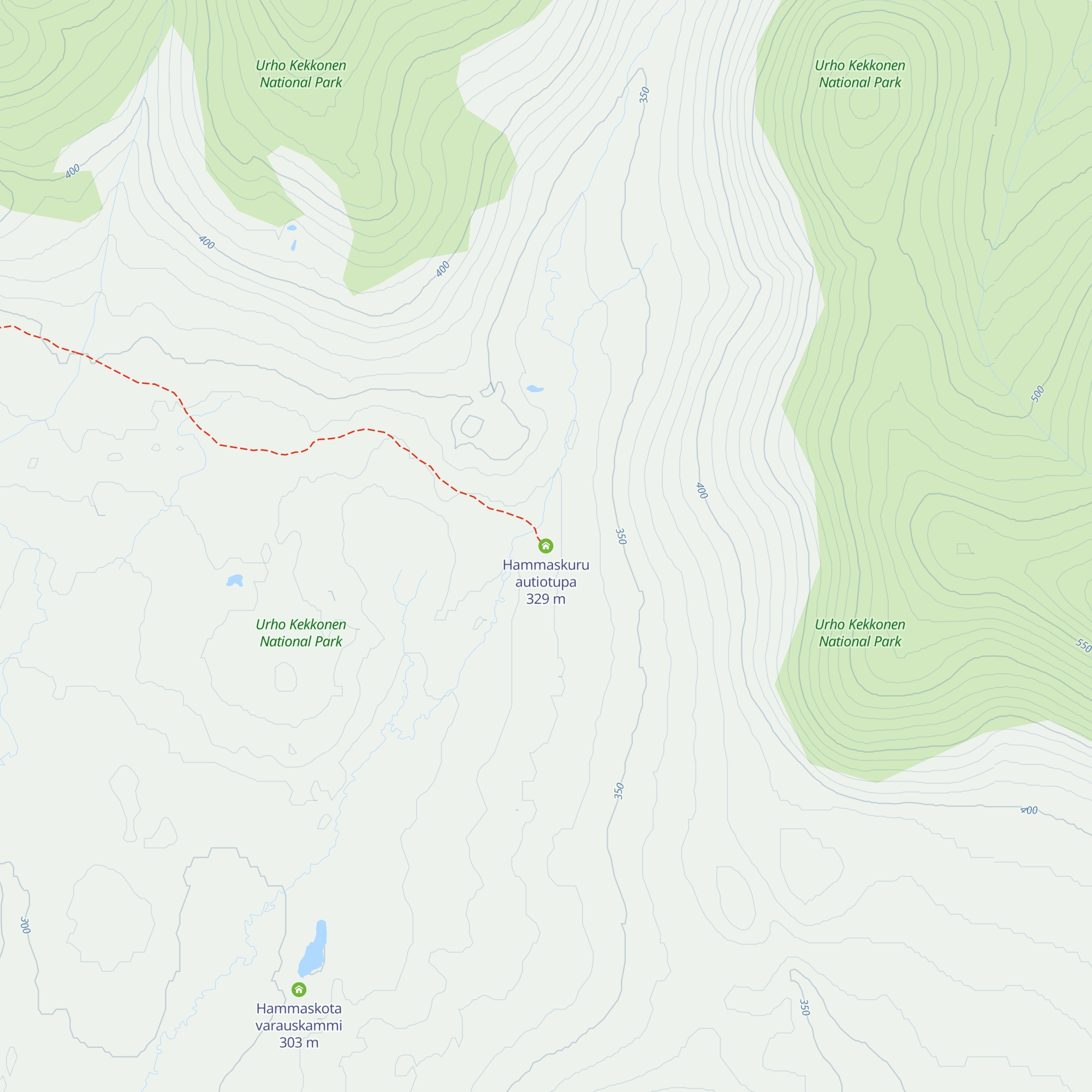 Hammaskuru autiotupa map