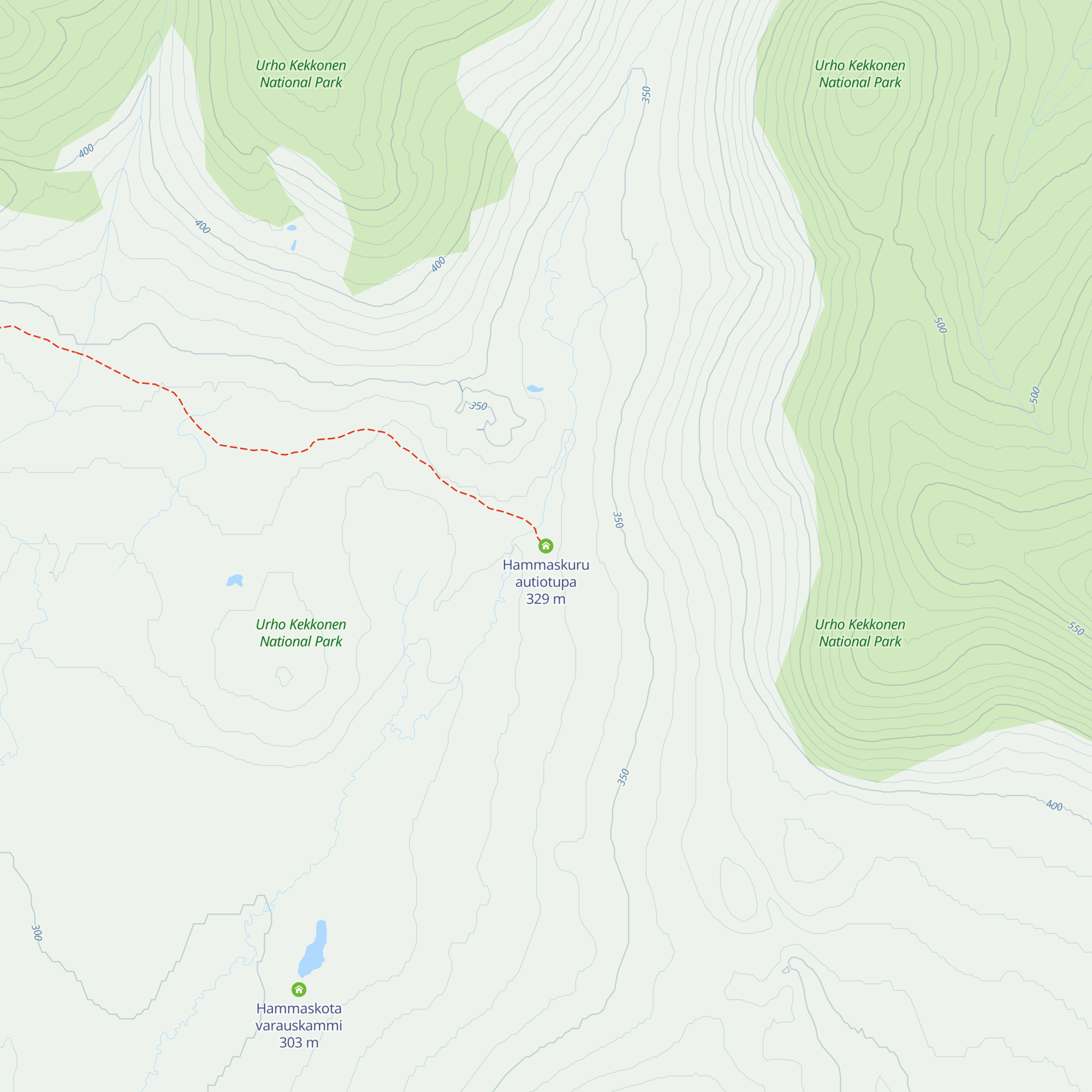 Hammaskuru autiotupa map