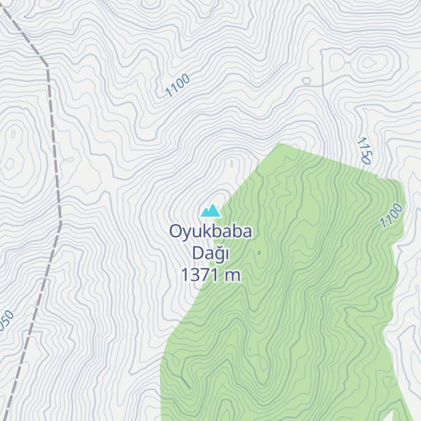 Map of Oyukbaba Dağı