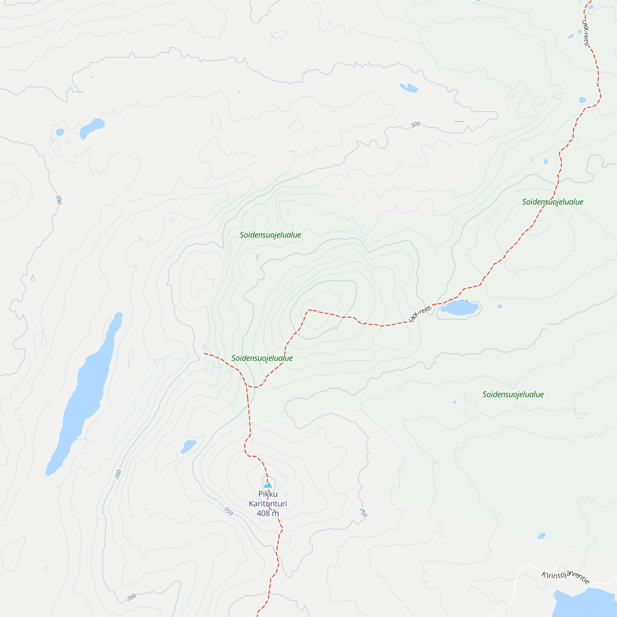 Karitunturi Day Trip Hut map
