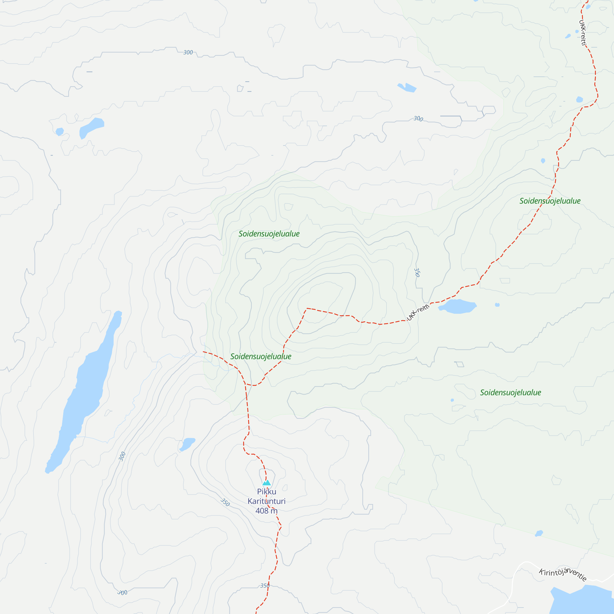 Karitunturi Day Trip Hut map