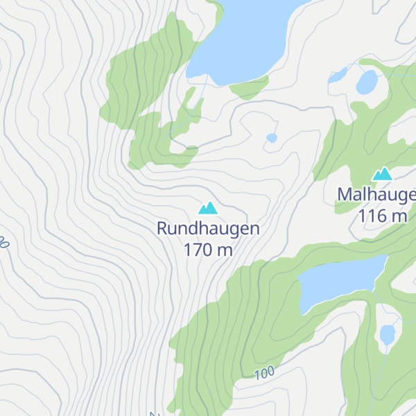 Map of Rundhaugen
