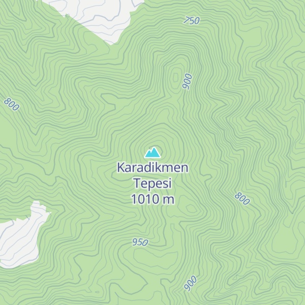 Map of Karadikmen Tepesi