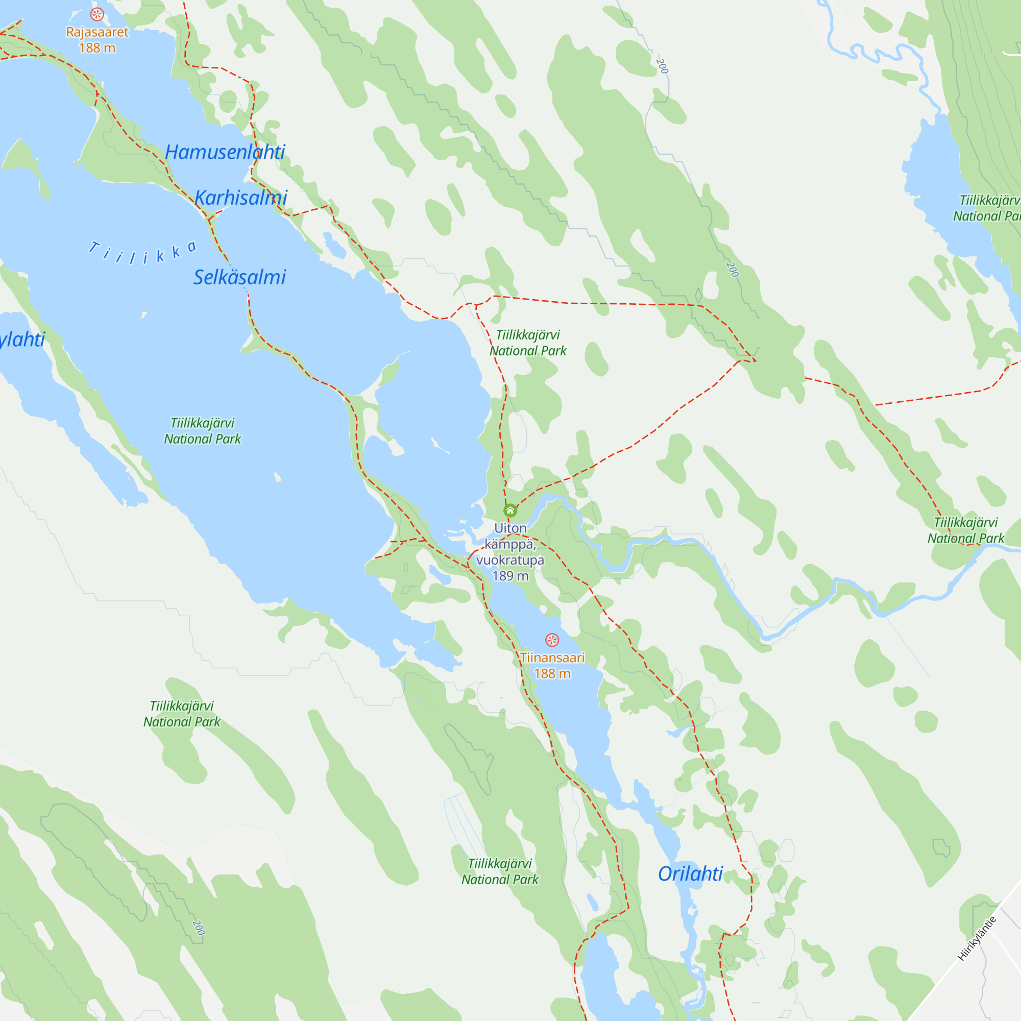 Uiton kämppä, vuokratupa map