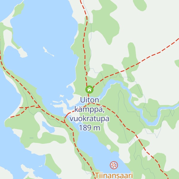 Map of Uiton kämppä, vuokratupa