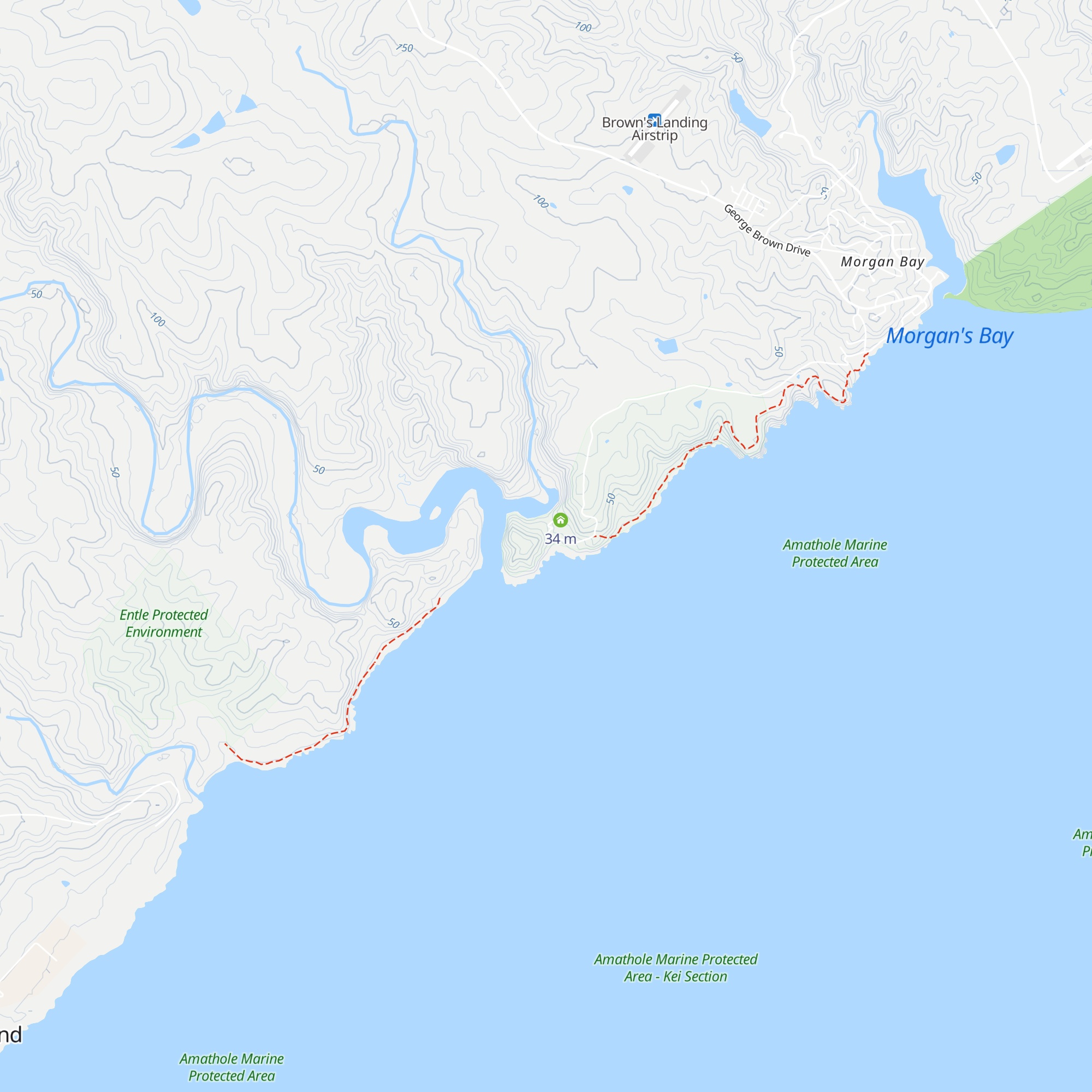 Double Mouth Hiker's Hut map