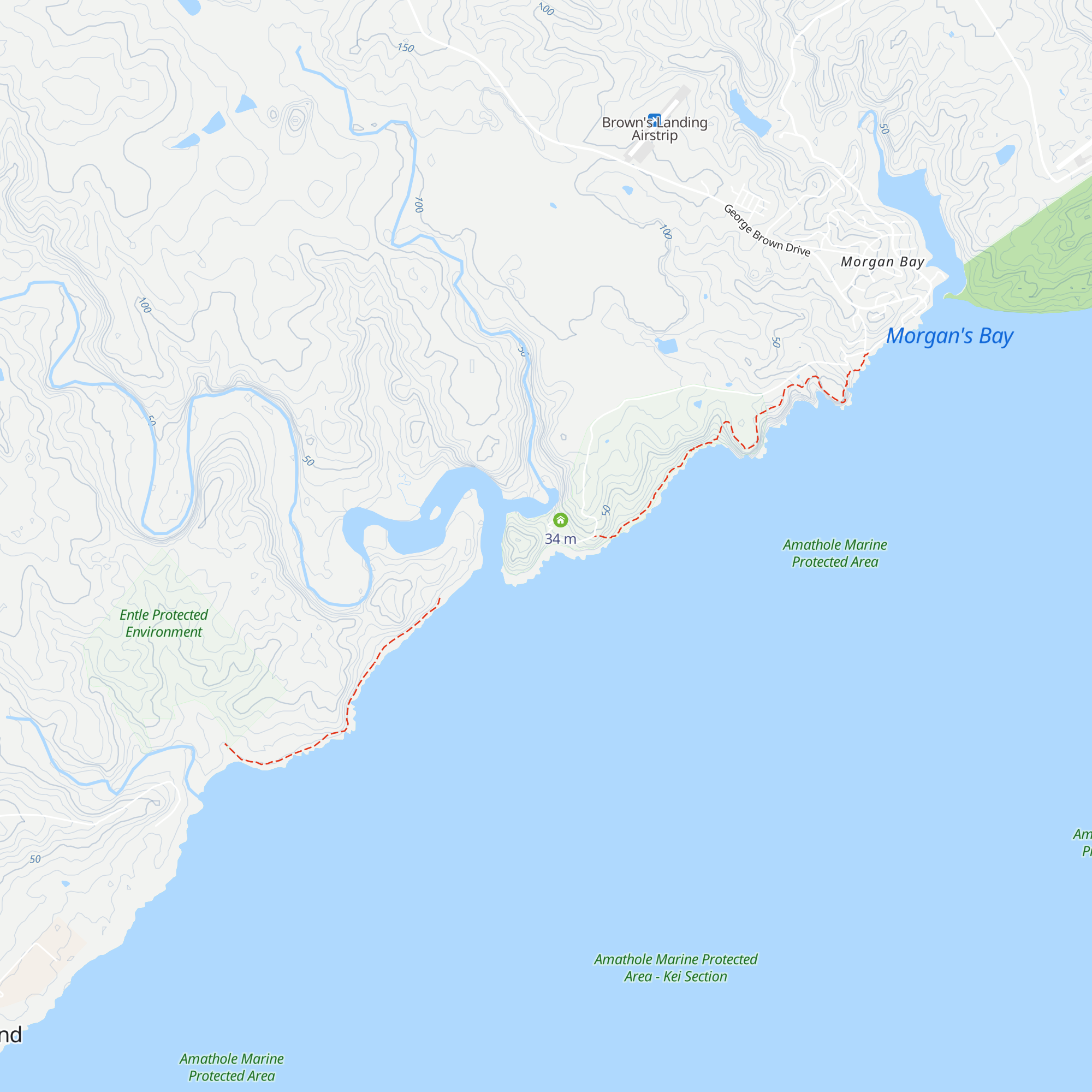 Double Mouth Hiker's Hut map