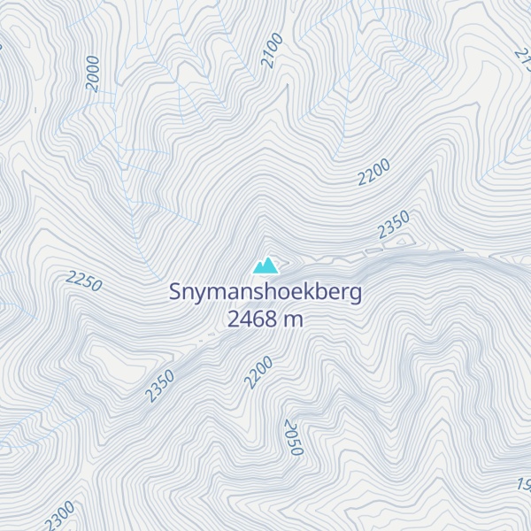 Map of Snymanshoekberg