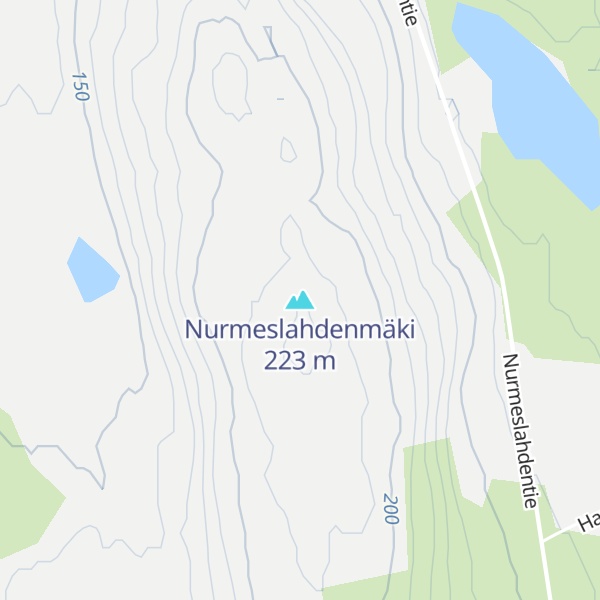 Map of Nurmeslahdenmäki