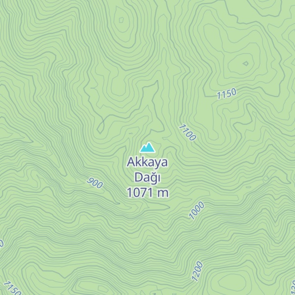 Map of Akkaya Dağı
