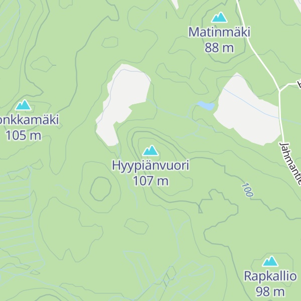 Map of Hyypiänvuori
