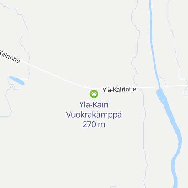 Map of Ylä-Kairi Vuokrakämppä